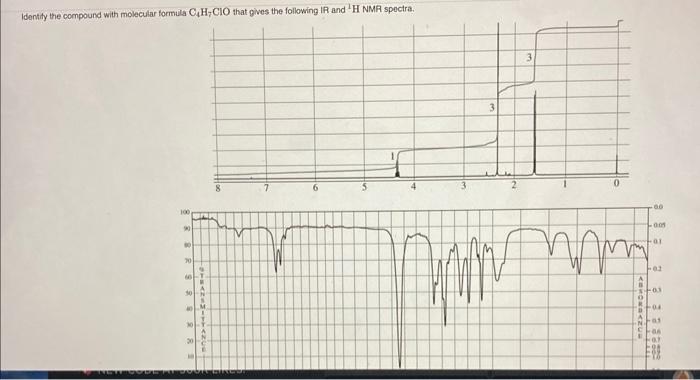 Identify The Compound With Molecular Formula C H Cio That Gives The Following Ir And H Nmr Spectra 90 70 60 30 40 30 4 4
