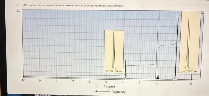 The H Nmr Spectrum Of A Compound Which Has The Molecular Formula Ceh2o Is Shown Below Draw Its Structure C 10 Wandt 1