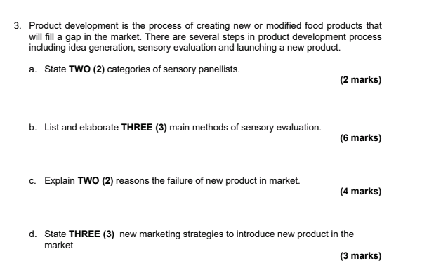 3 Product Development Is The Process Of Creating New Or Modified Food Products That Will Fill A Gap In The Market Ther 1