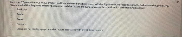 Glen Is An 87 Year Old Man A Heavy Smoker And Lives In The Senior Citizen Center With His 3 Girlfriends He Just Disco 1