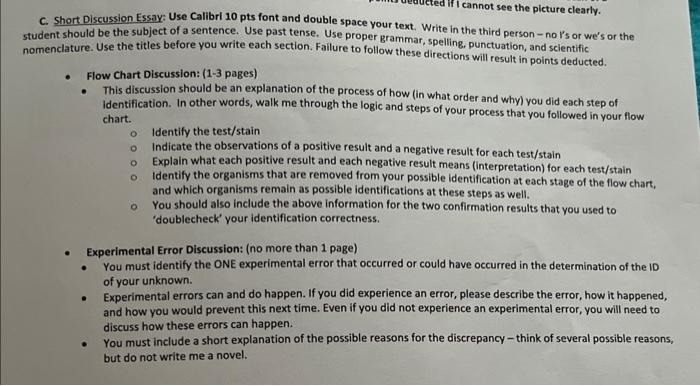 I Cannot See The Picture Clearly C Short Discussion Essay Use Calibri 10 Pts Font And Double Space Your Text Write I 1