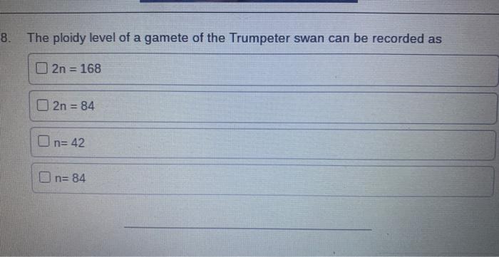 Use The Following Information To Answer The Next Question Trumpeter Swans Once Ranged Widely Across North America Howev 3