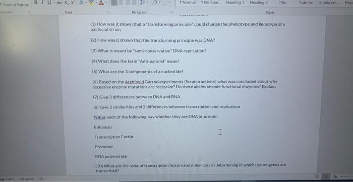 Format Painter Ipboard 11 130 Words Biu Font 1 Normal 1 No Spac Heading 1 Heading 2 Paragraph Styles 1 How Was It S 1