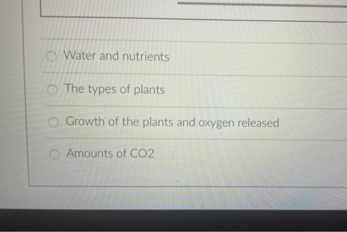 In Class We Looked At Researchers Experiments About How Plants Will Respond To More Carbon Dioxide In The Atmosphere Us 3