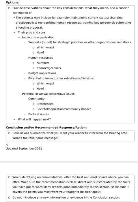 Write Breifing Note To Influence Policy Change For St George Hospital Cristchurch Newzealand Note Should Be Of Atlea 5