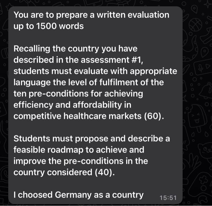You Are To Prepare A Written Evaluation Up To 1500 Words Recalling The Country You Have Described In The Assessment 1 1