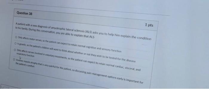 Question 39 Is A Demyelinating Disorder Of The Central Nervous System Demyelinating Disorder Affecting The Peripheral N 2