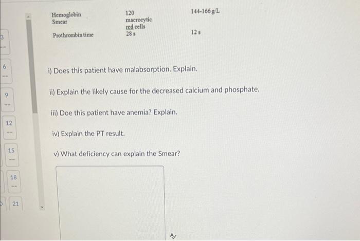 15 18 21 Question 2 10 Points Female Aged 46 Years Gastrectomy For Duodenal Ulcer 18 Months Prior To Admission Pres 2
