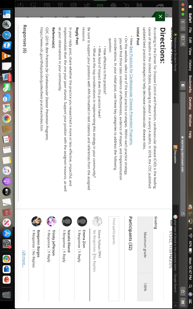 T Safari File Edit View History Bookmarks Develop Window Help E C X Welcome To Student Portal Activity Time 3 Hours 1