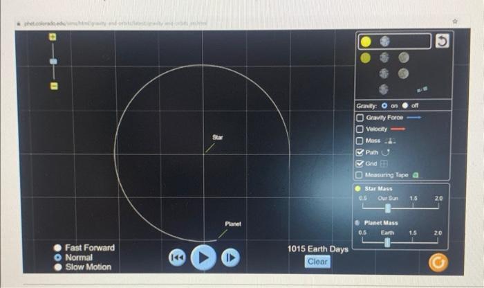 Question 2 In The Orbit Of The Earth Shown In The Simulation The Sun Is At Select As Part Of Kepler S Select Questi 4