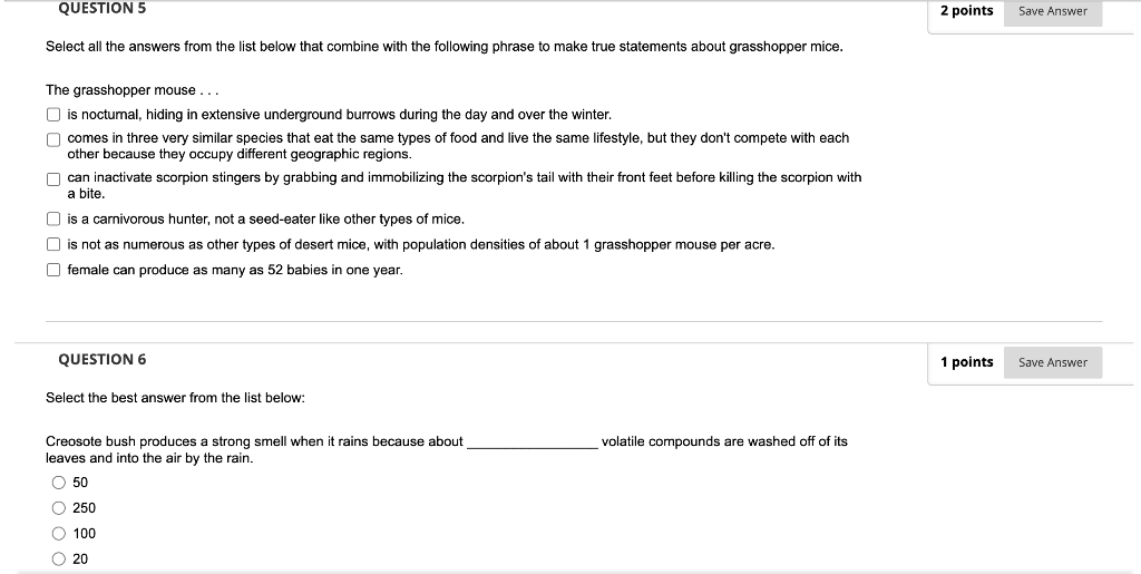 Select All The Answers From The List Below That Combine With The Following Phrase To Make True Statements About Grasshop 1