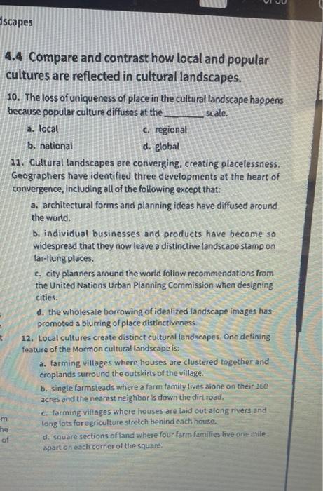 4 4 Compare And Contrast How Local And Popular Cultures Are Reflected In Cultural Landscapes 10 The Loss Of Uniqueness 1