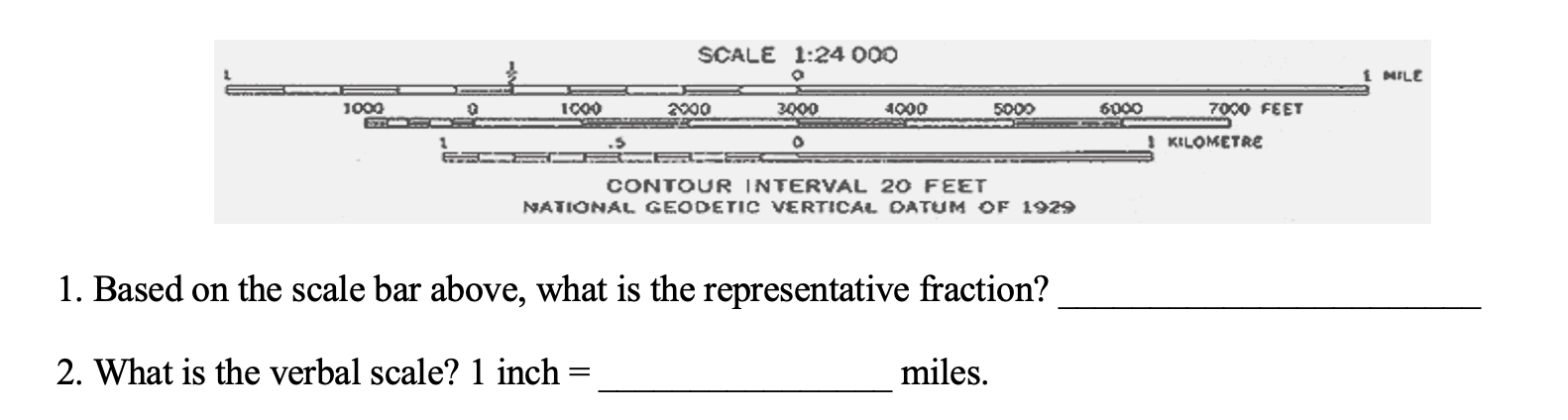 L 1000 E 1000 Scale 1 24 000 O 3000 0 2000 4000 5000 Contour Interval 20 Feet National Geodetic Vertical Datum Of 1929 1 1