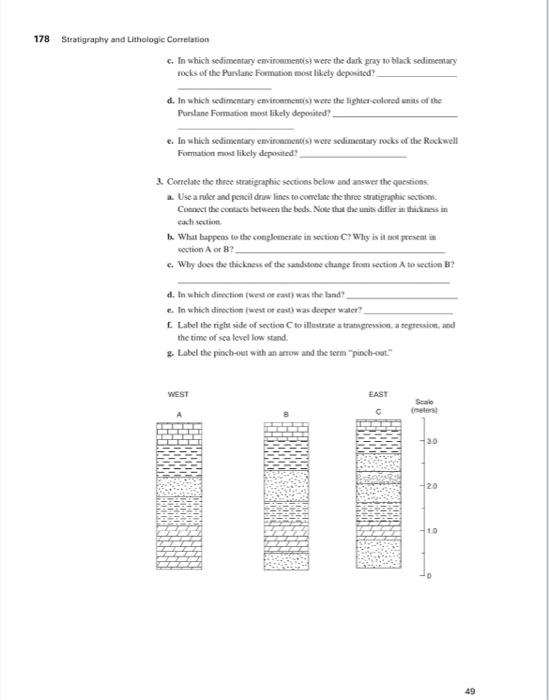9 As Sea Level Changed During The Deposition Of The Tapeats Sandslone Cand Werlying Rock Units Was The Sea Mainly To 5