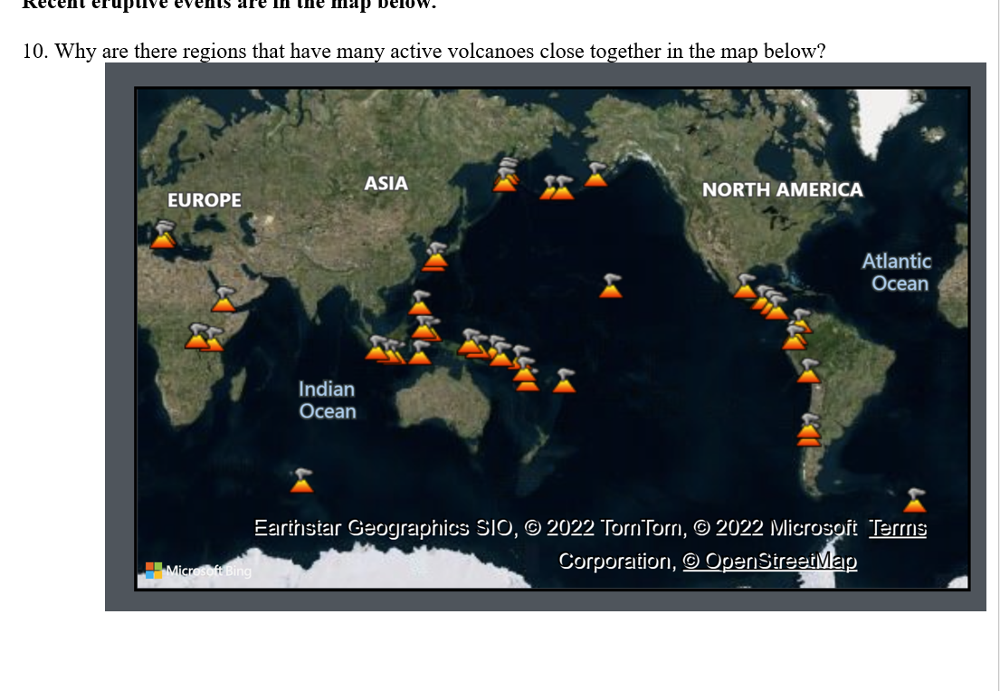 10 Why Are There Regions That Have Many Active Volcanoes Close Together In The Map Below 1