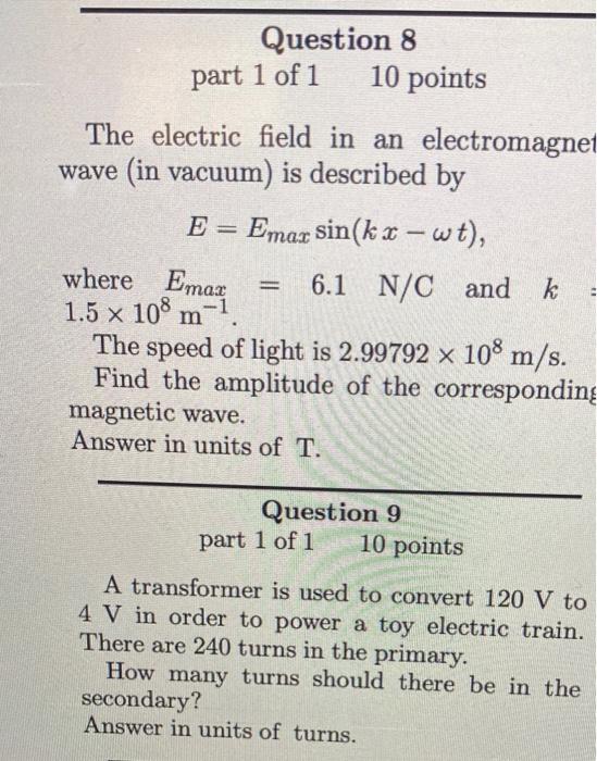 Question 11 Part 1 Of 1 10 Points Given Assume The Bar And Rails Have Neg Ligible Resistance And Friction In The Arra 2