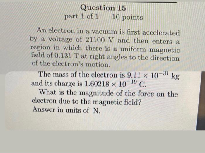 Question 13 Part 1 Of 1 10 Points A Student Attempts To Make A Simple Gener Ator By Passing A Single Loop Of Wire Betwe 2