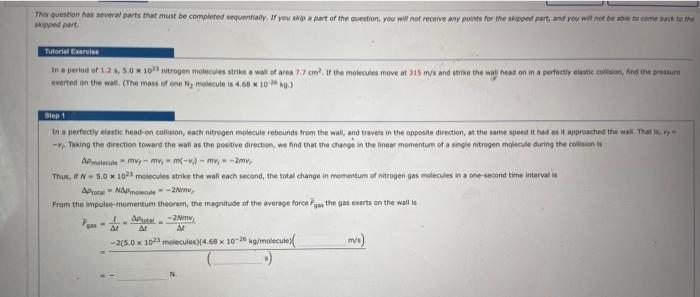 This Question Has Several Parts That Must Be Completed Sequentially If You Skip A Part Of The Question You Will Not Re 1