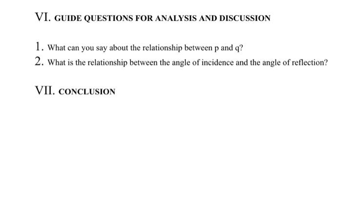 Data And Result Vi Guide Questions For Analysis And Discussion 1 What Can You Say About The Relationship Between P And 2