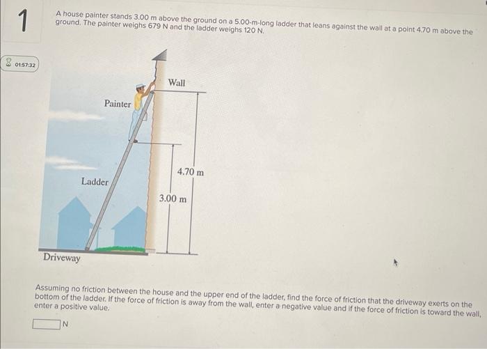 A House Painter Stands 3 00 M Above The Ground On A 5 00 M Long Ladder That Leans Against The Wall At A Point 4 70 M Abo 1
