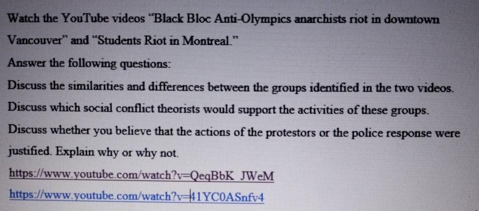 Watch The Youtube Videos Black Bloc Anti Olympics Anarchists Riot In Downtown Vancouver And Students Riot In Montreal 1