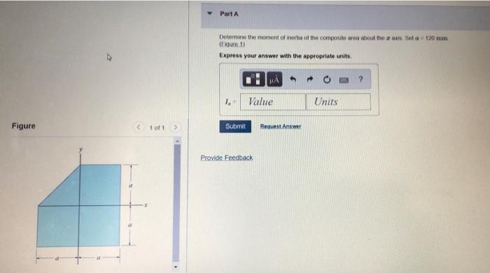 Part A Determine The Moment Of Inertia Of The Compositore Out The Set 120 Mm Ege 1 Express Your Answer With The Appropr 1