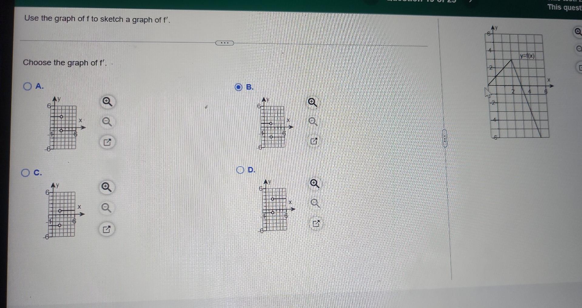 Use The Graph Of F To Sketch A Graph Of F Choose The Graph Of F 1