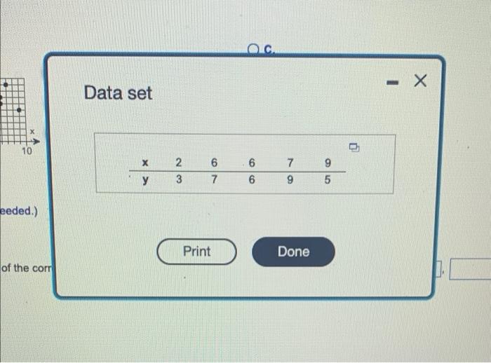 For The Accompanying Data Set A Draw A Scatter Diagram Of The Data B Compute The Correlation Coefficient And C 2