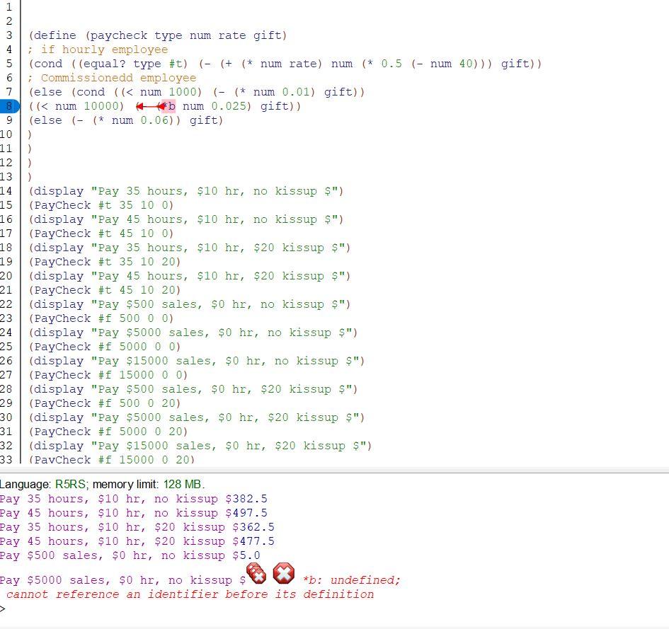 Writing Scheme Functions With Decisions Using If Or Cond Here Is My Code 2