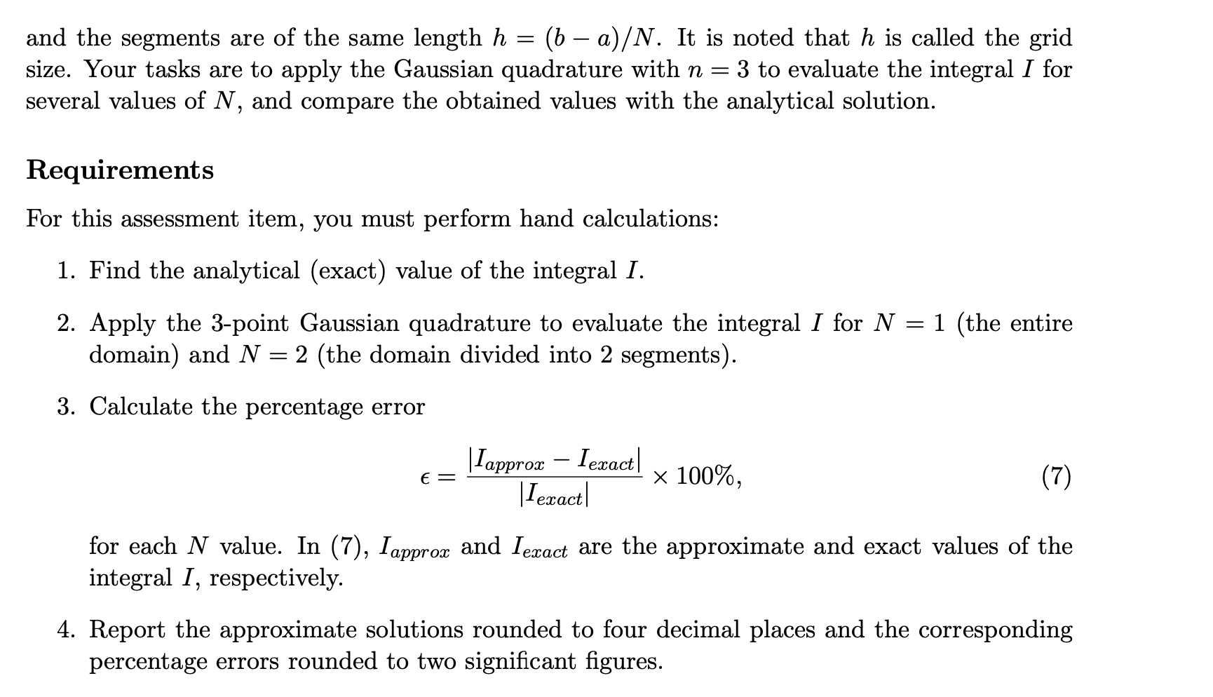 Introduction Consider The Integral Of Function F X From A To B I Ab F X Dx To Find A Numerical Approximate Value Of 2