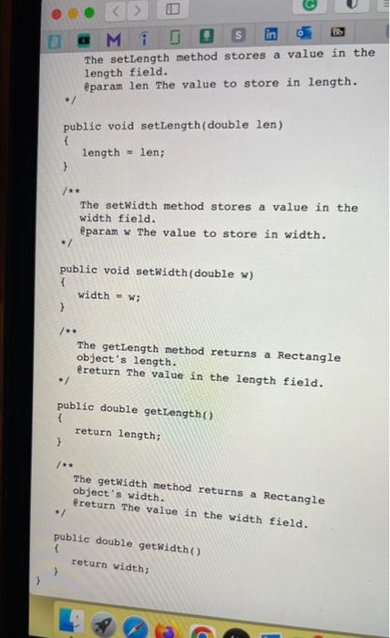 Points Possible 100 Use Rectangle Java And Lengthwidthdemo Java Create New Method In The Rectangle Class Called Getarea 4