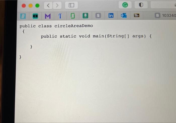 1 Convert The Uml Diagram To Code By Creating Circle Jave Class 2 In Circleareademo Class Call The Setradius To Set T 3