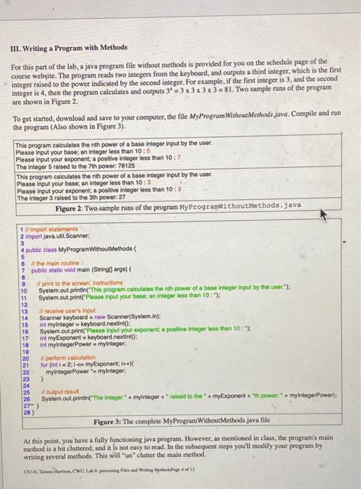 In This Lab You Ll Gain Experience With Files Random Numbers And Methods What You Learn In This Lab Should Be Helpful 4