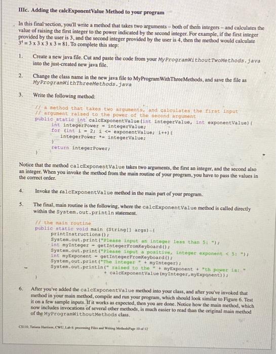 In This Lab You Ll Gain Experience With Files Random Numbers And Methods What You Learn In This Lab Should Be Helpful 8