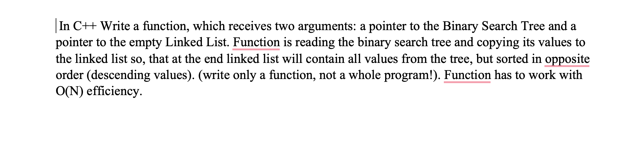 In C Write A Function Which Receives Two Arguments A Pointer To The Binary Search Tree And A Pointer To The Empty 1