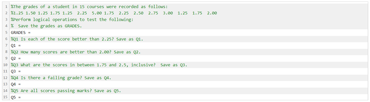 Please Use Matlab 1