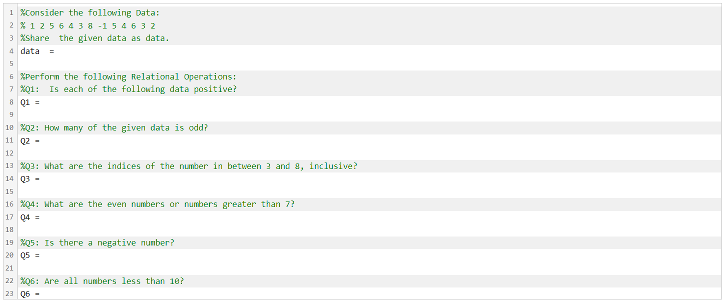 Please Use Matlab 1