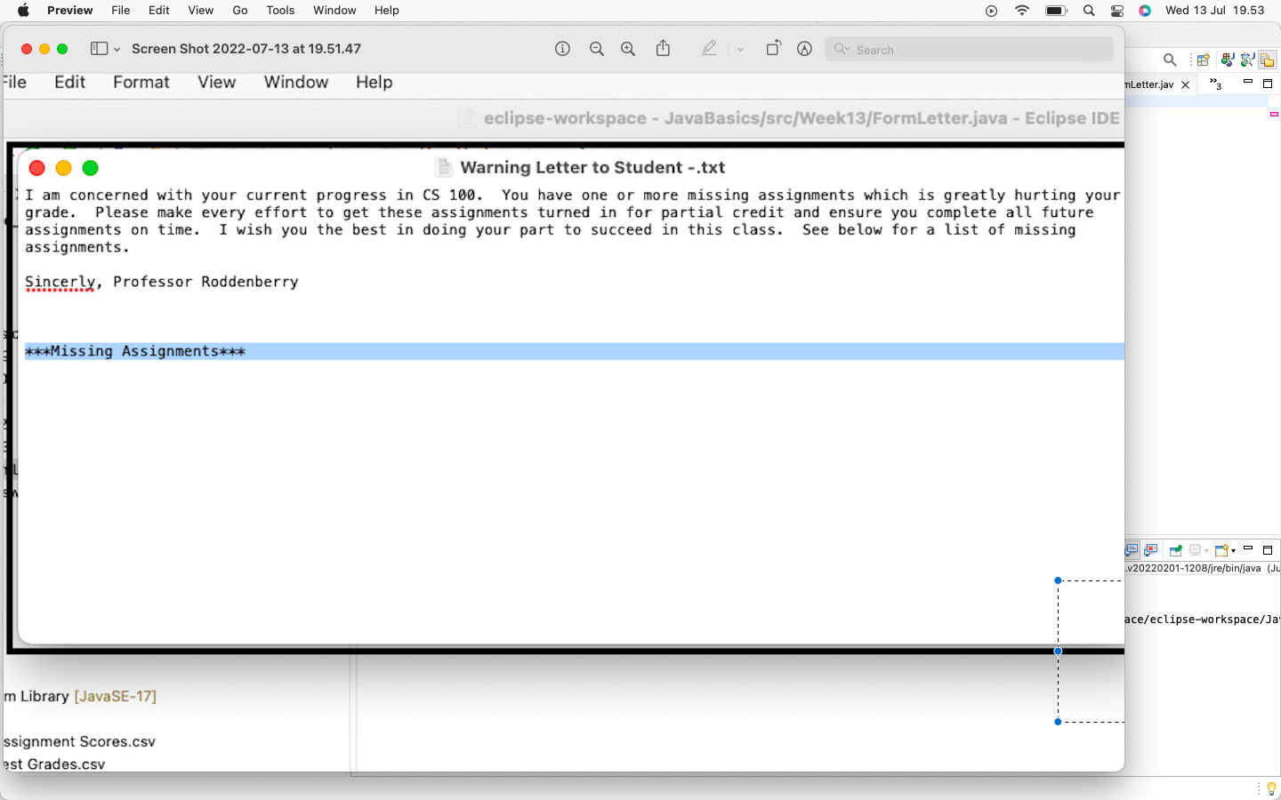 Please Answer With This Additional 2 Files Lab When Submitting This Lab Submit A Java File Called Formletter And Cr 1