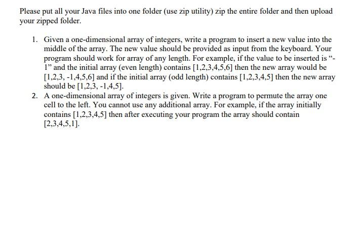 Please Put All Your Java Files Into One Folder Use Zip Utility Zip The Entire Folder And Then Upload Your Zipped Folde 1
