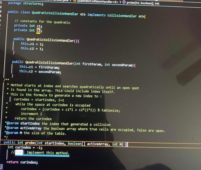 Arrayhashtable Java Linearcollisiomhandler Java Quadraticcollisionhandler Java Hashtable Java Publicarrayhashtabletest J 8