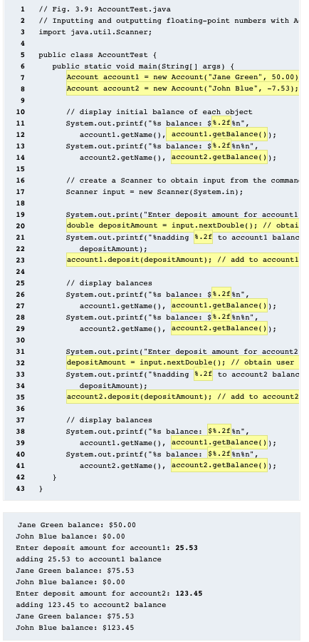 Modify Class Account Fig 3 8 To Provide A Method Called Withdraw That Withdraws Money From An Account Ensure That Th 2