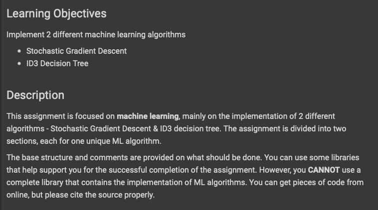 This Assignment Is Focused On Machine Learning Mainly On The Implementation Of 2 Different Algorithms Stochastic Grad 1