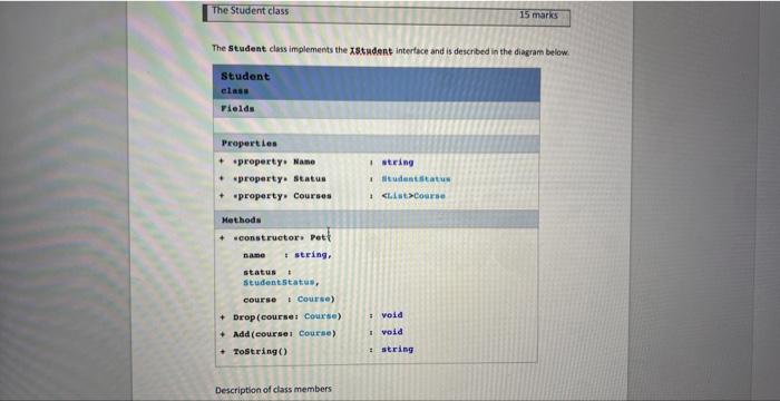 Studentapp A Bigh Level View Of An Application Is Shown Below You Will Build A System By Precisely Following The Speci 5