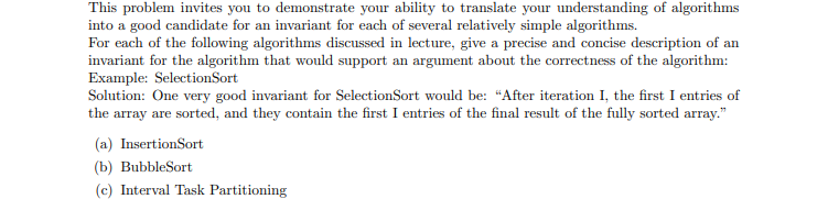This Problem Invites You To Demonstrate Your Ability To Translate Your Understanding Of Algorithms Into A Good Candidate 1