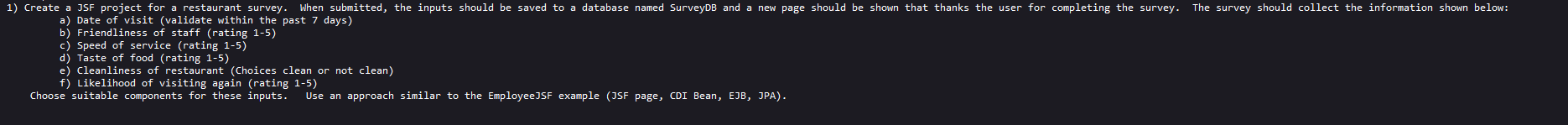 Please Write This In Jsf Java Thank You 1
