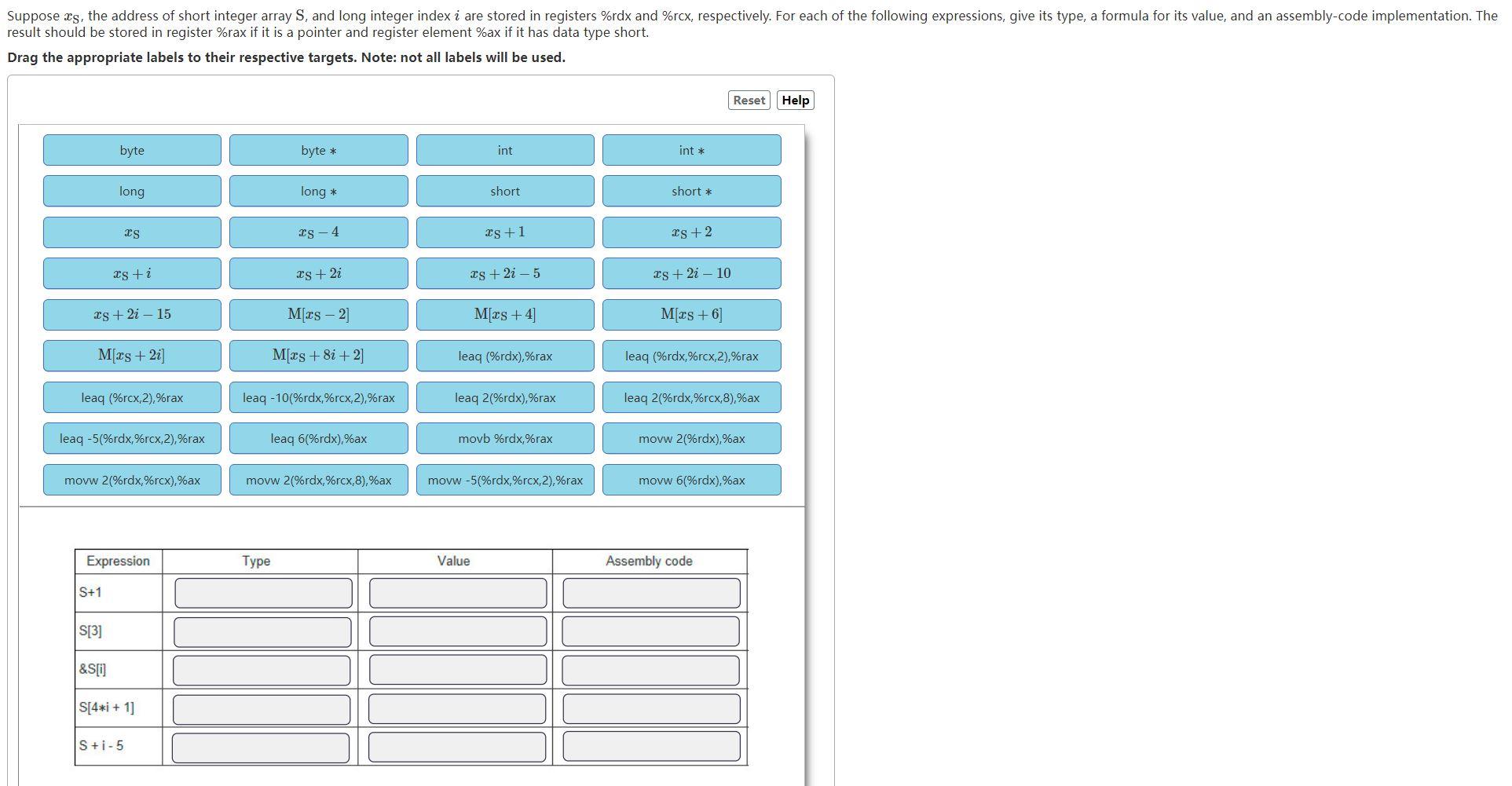 Esult Should Be Stored In Register Rax If It Is A Pointer And Register Element Ax If It Has Data Type Short Prag Th 1