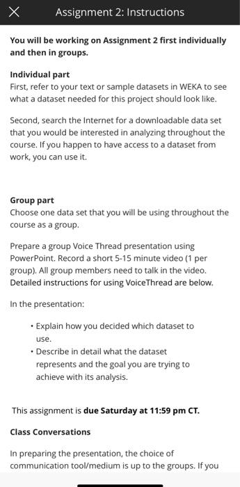 You Will Be Working On Assignment 2 First Individually And Then In Groups Individual Part First Refer To Your Text Or 1