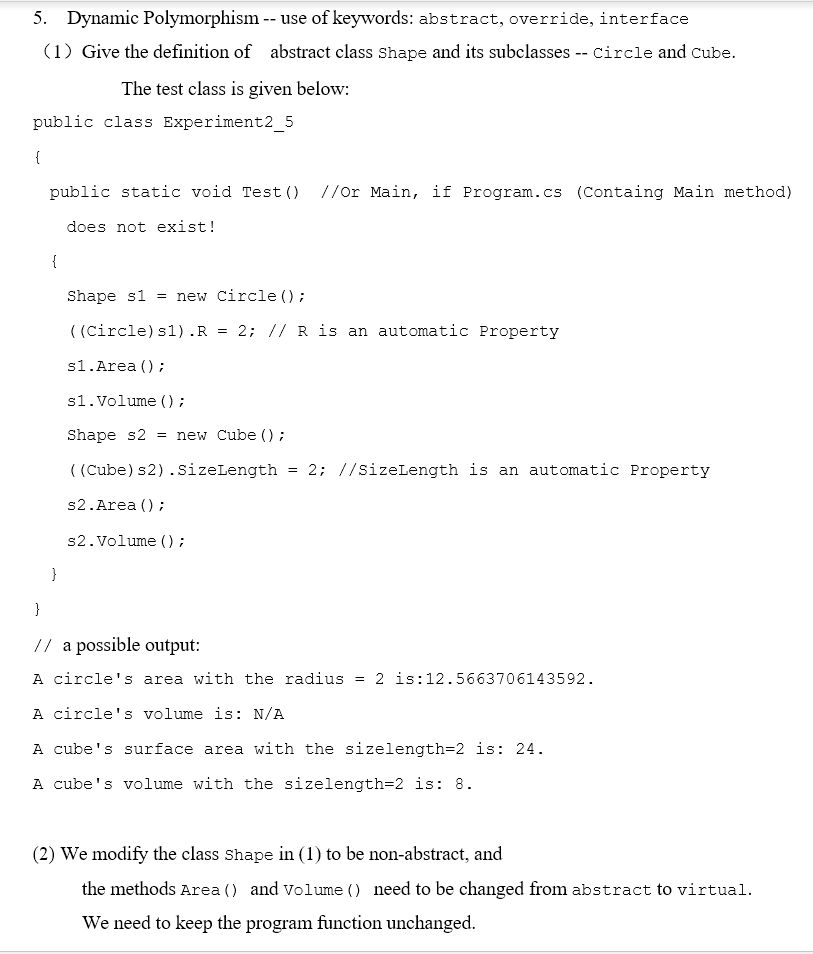 Note I Need Full Code In C With Outputs For This Program Please Read The Full Question First Then Answer Accordingly 1