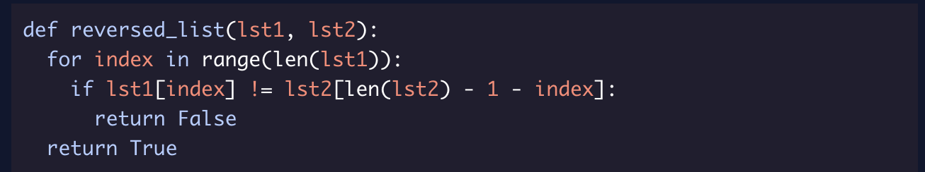 The Original Python Question And My Code And Here S The Provided Solution Why Does For Return Fa 2