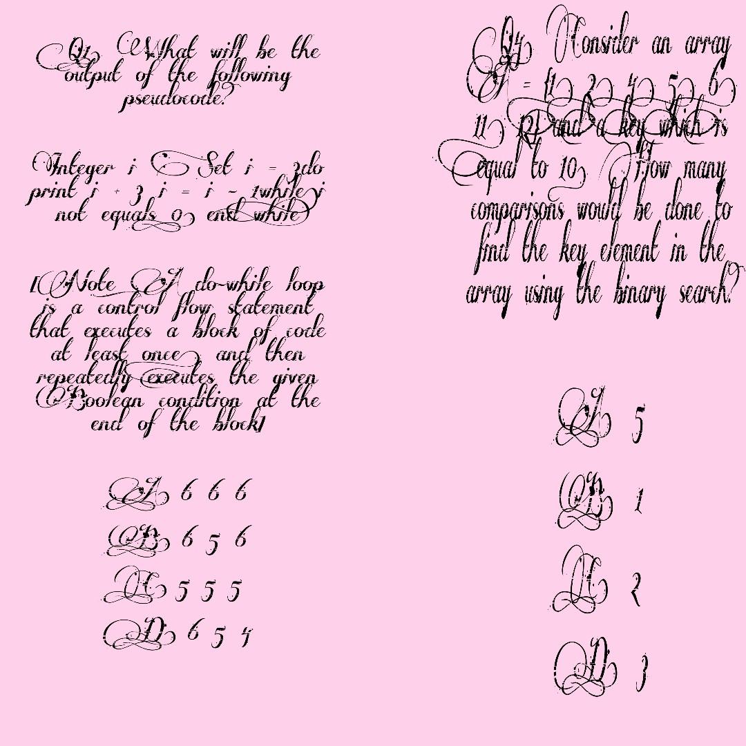 Cos Cesthat Will Be The Origut Of The Folfowing Ohnteger I C Set Array Using The Hinasy Searin O 5 0 656 0 1 Of 1